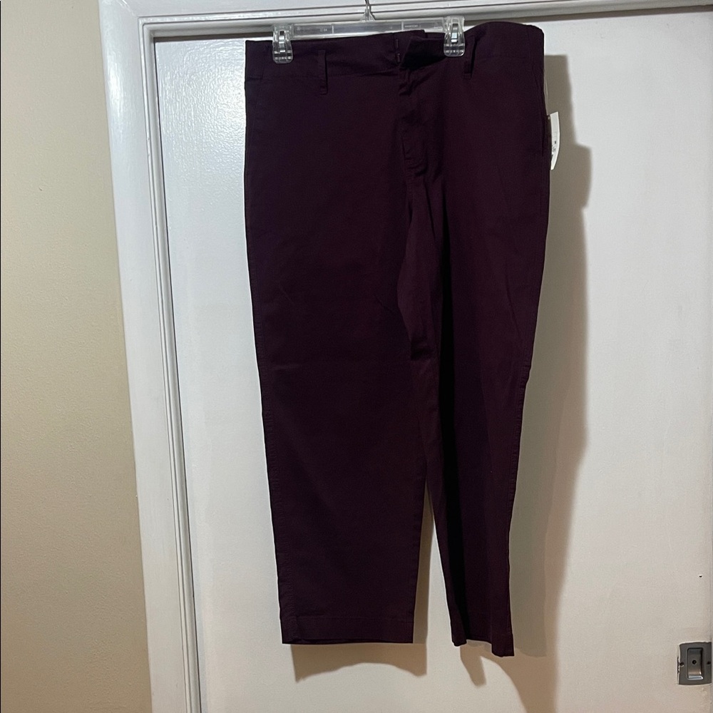 A new day burgundy, straight leg pants, size 14 R